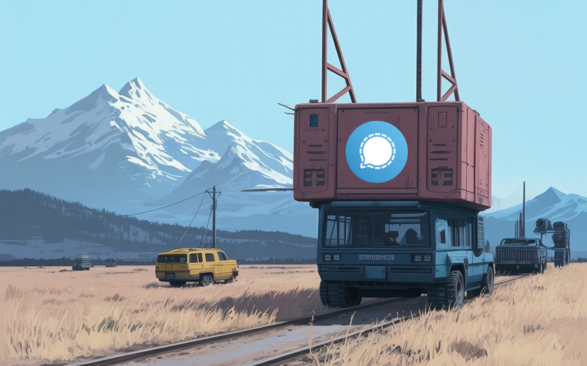 Signal messenger security analysis illustration